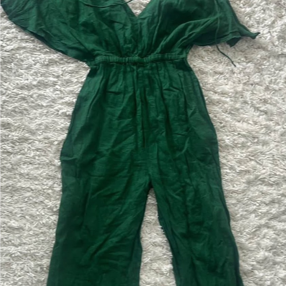 Zara Women's Green Jumpsuit